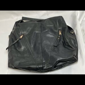 Black Vegan Leather Hobo Bag by Urban Expressions